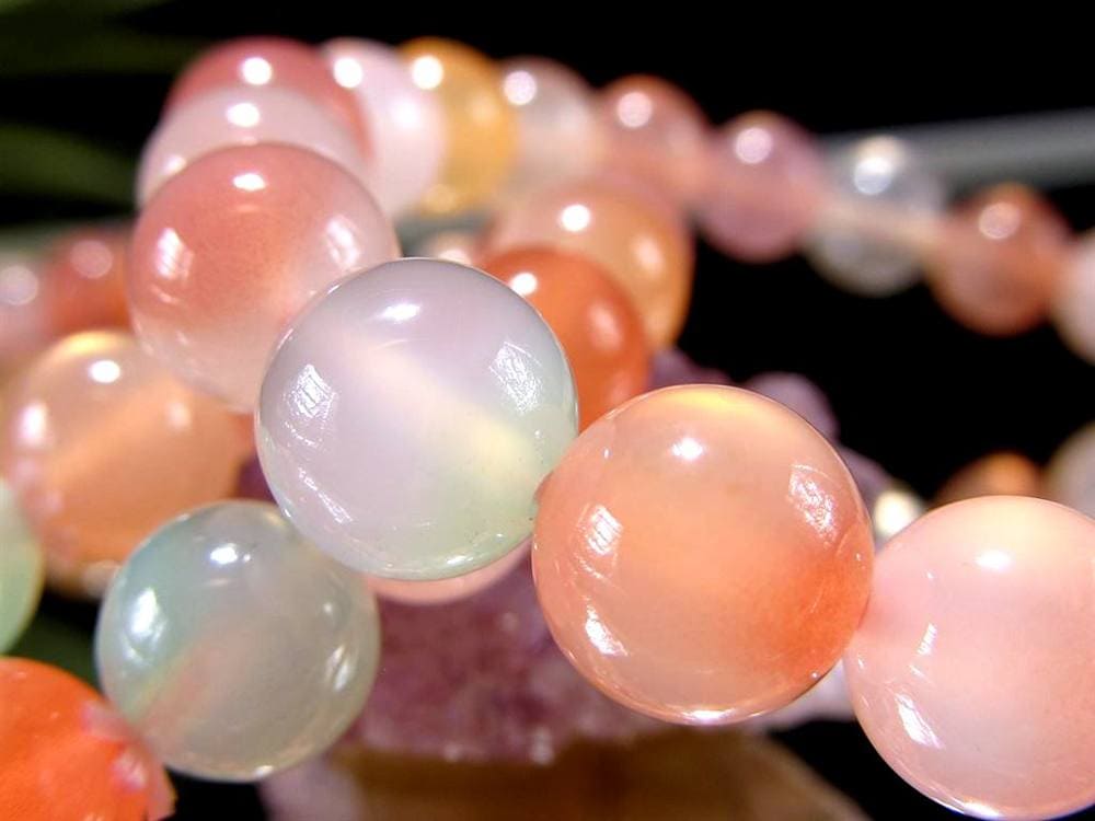 瑪瑙 ブレスレット アゲート 塩源瑪瑙 ソルトソースアゲート