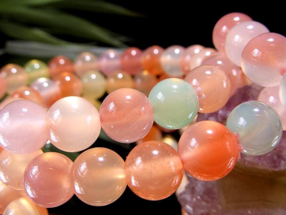 瑪瑙 ブレスレット アゲート 塩源瑪瑙 ソルトソースアゲート