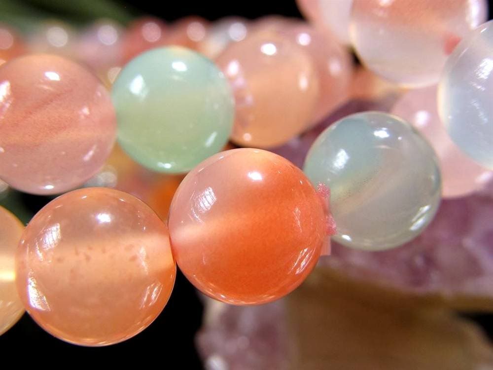 瑪瑙 ブレスレット アゲート 塩源瑪瑙 ソルトソースアゲート