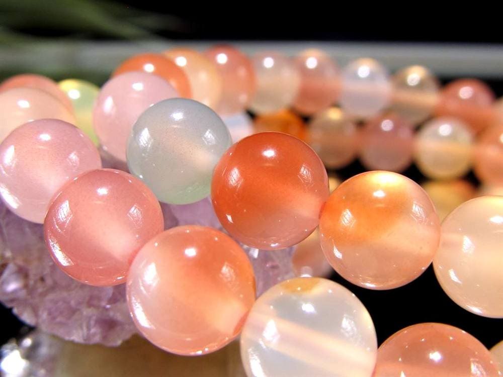 瑪瑙 ブレスレット アゲート 塩源瑪瑙 ソルトソースアゲート