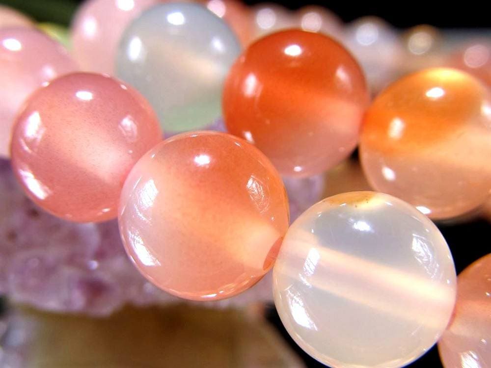 瑪瑙 ブレスレット アゲート 塩源瑪瑙 ソルトソースアゲート