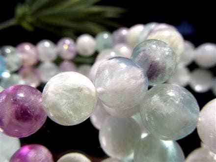 フローライト ブレスレット 石花蛍石 エンジェルフェザーフローライト 天然石