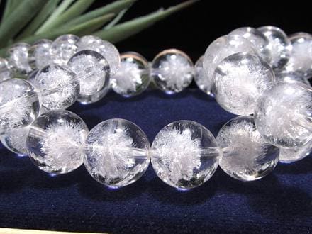 水晶 クリスタル ブレスレット クオーツ ホワイトウニ スノースーパーセブン