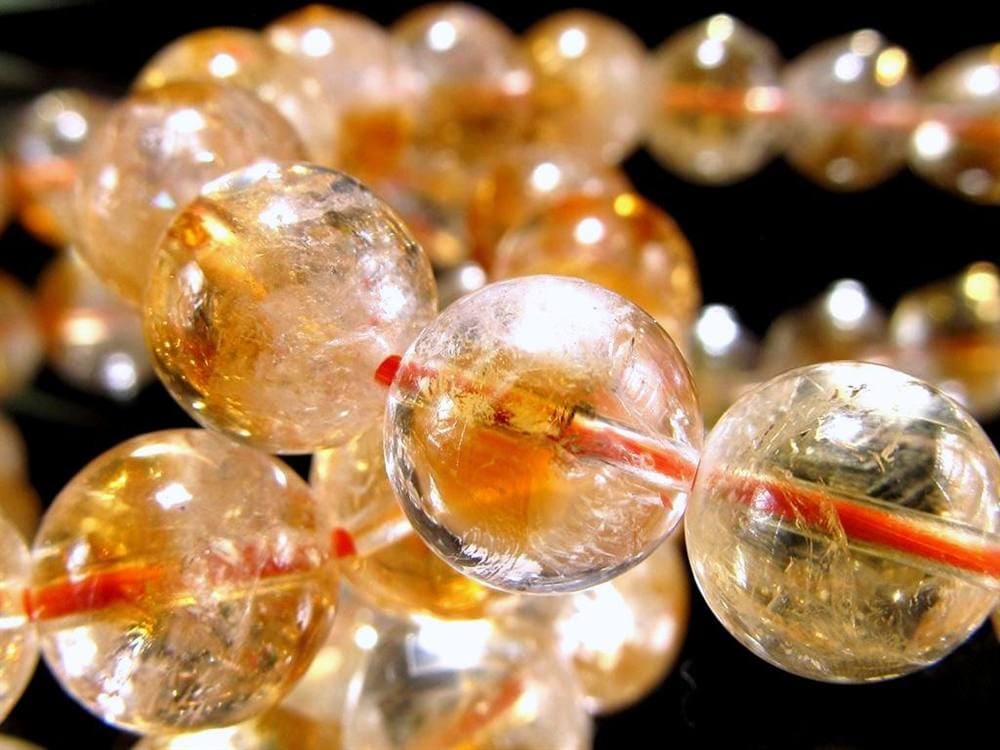 シトリン ファントム 幻影黄水晶 ブレスレット ブラジル産