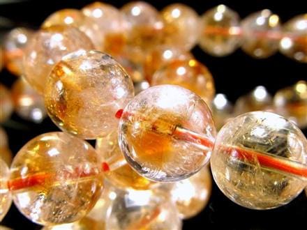 シトリン ファントム 幻影黄水晶 ブレスレット ブラジル産