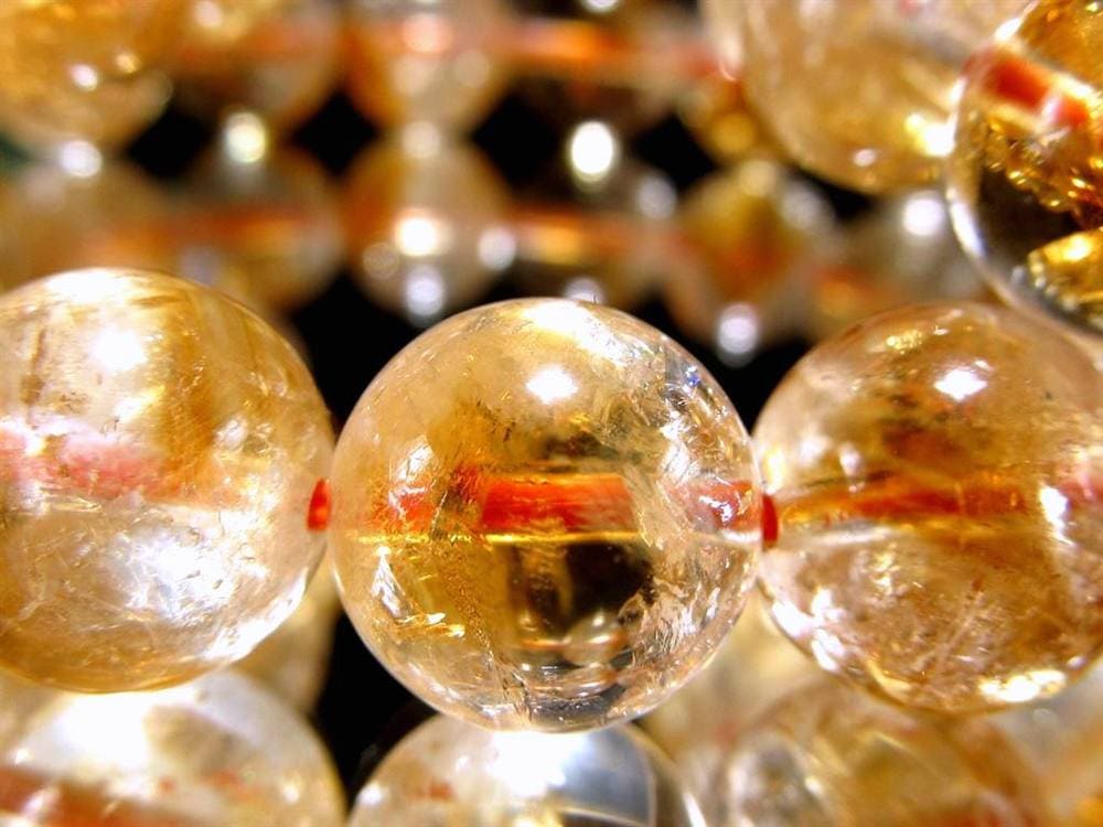 シトリン ファントム 幻影黄水晶 ブレスレット ブラジル産