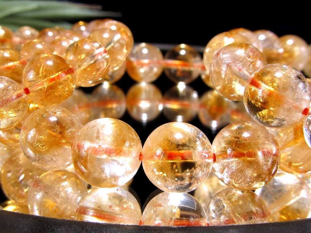 シトリン ファントム 幻影黄水晶 ブレスレット ブラジル産
