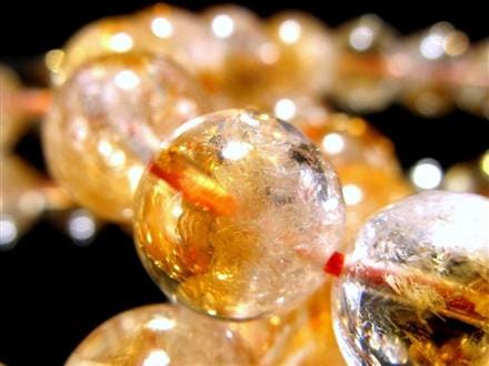シトリン ファントム 幻影黄水晶 ブレスレット ブラジル産