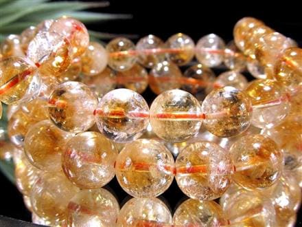 シトリン ファントム 幻影黄水晶 ブレスレット ブラジル産