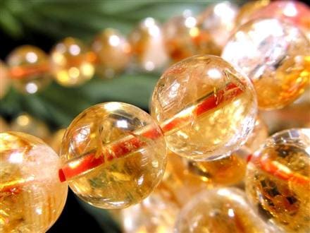 シトリン ファントム 幻影黄水晶 ブレスレット ブラジル産