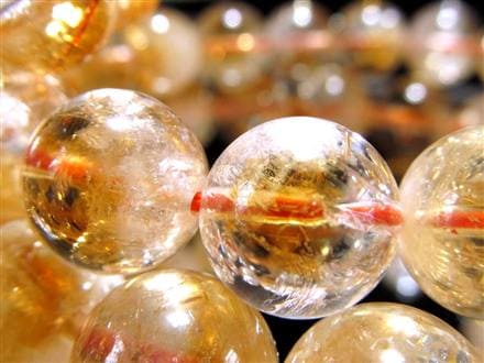 シトリン ファントム 幻影黄水晶 ブレスレット ブラジル産