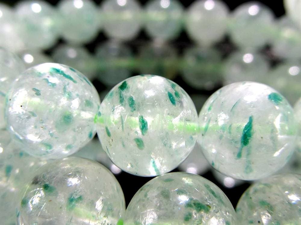 グリーンマイカ フックサイトインクォーツ グリーンモスコバイト 雲母 ブレスレット