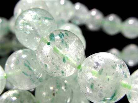 グリーンマイカ フックサイトインクォーツ グリーンモスコバイト 雲母 ブレスレット