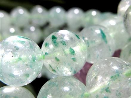 グリーンマイカ フックサイトインクォーツ グリーンモスコバイト 雲母 ブレスレット