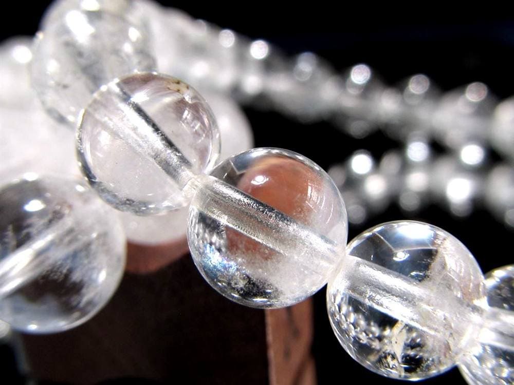 オイルインクォーツ 石油入り水晶 ブレスレット パキスタン産 古代の石油