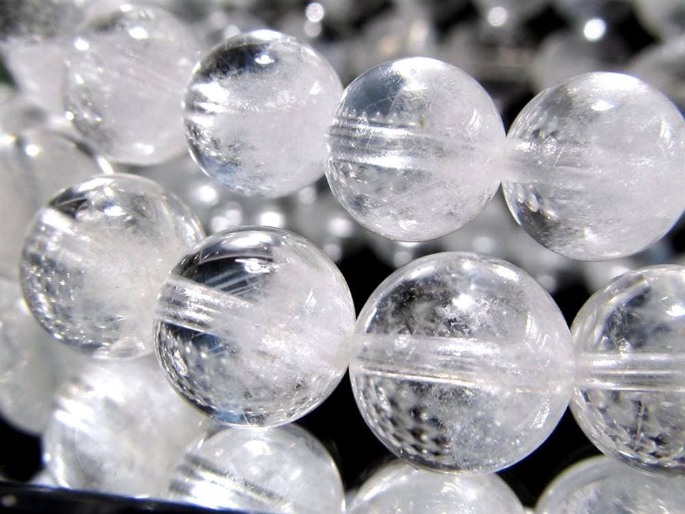 オイルインクォーツ 石油入り水晶 ブレスレット パキスタン産 古代の石油