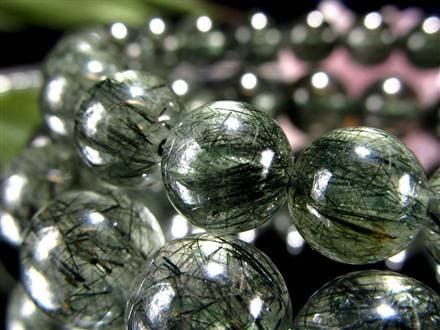 グリーンルチルクォーツ ブレスレット ルチル 天然石 パワーストーン