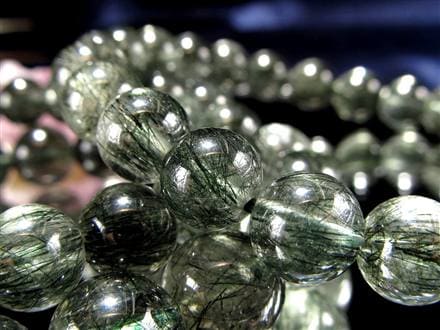 グリーンルチルクォーツ ブレスレット ルチル 天然石 パワーストーン