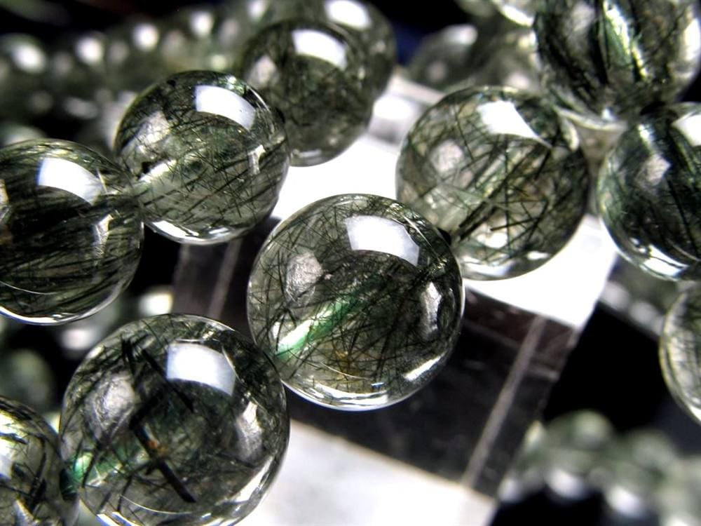 グリーンルチルクォーツ ブレスレット ルチル 天然石 パワーストーン