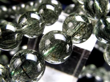 グリーンルチルクォーツ ブレスレット ルチル 天然石 パワーストーン