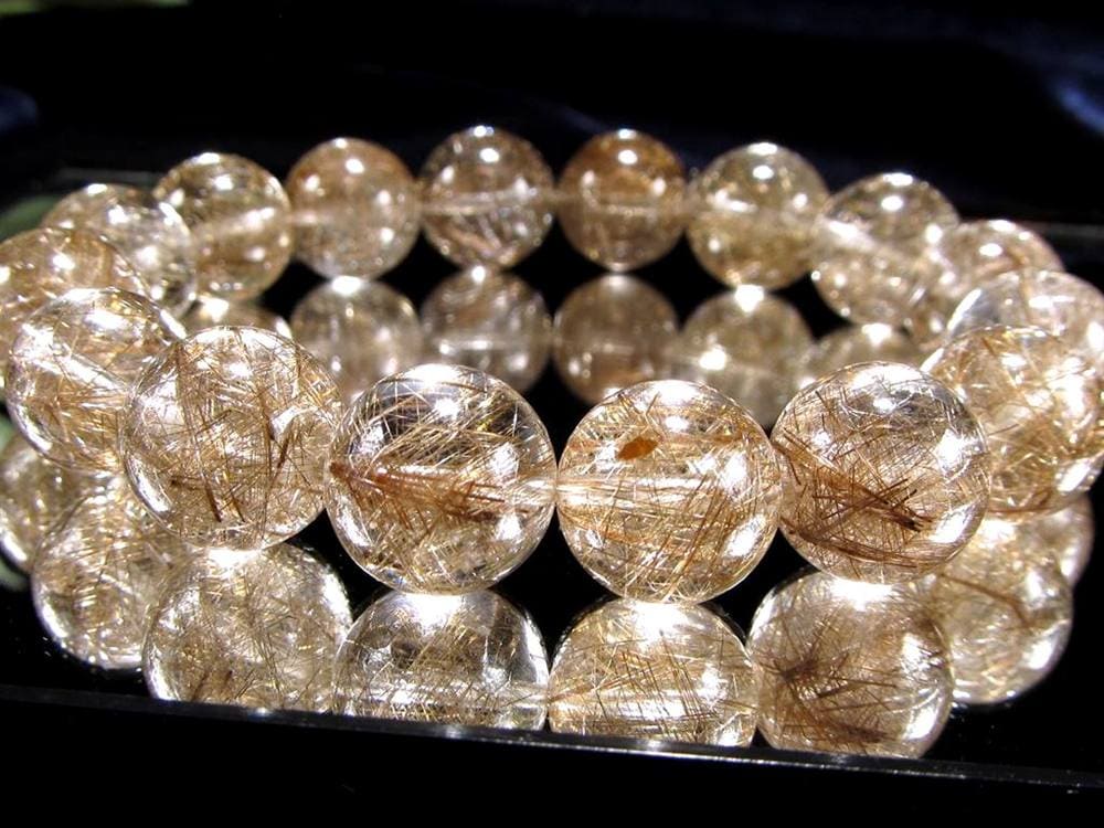 シルバールチル ルチルクォーツ ブレスレット シルバールチルクォーツ 二酸化チタン 仕事運