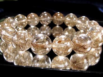 シルバールチル ルチルクォーツ ブレスレット シルバールチルクォーツ 二酸化チタン 仕事運