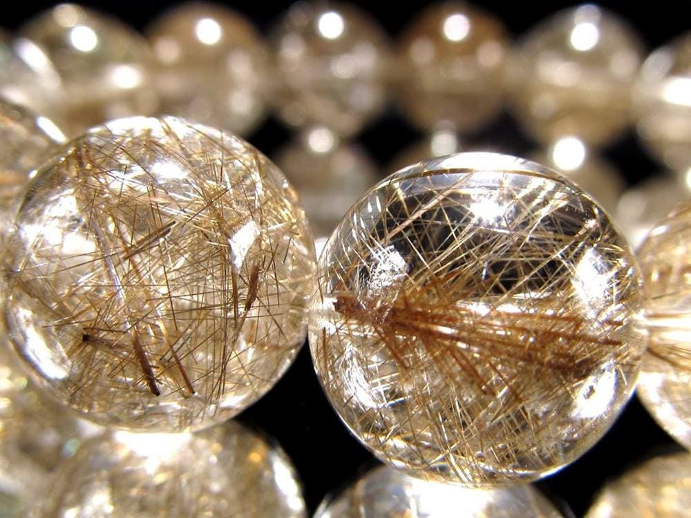 シルバールチル ルチルクォーツ ブレスレット シルバールチルクォーツ 二酸化チタン 仕事運