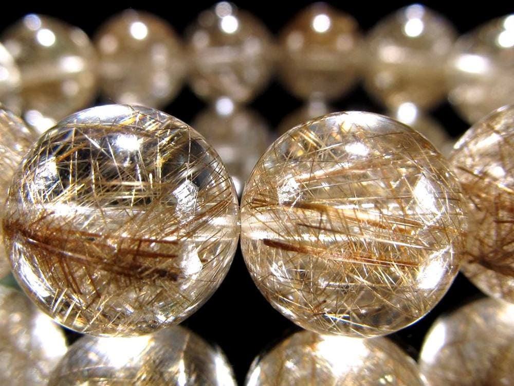 シルバールチル ルチルクォーツ ブレスレット シルバールチルクォーツ 二酸化チタン 仕事運