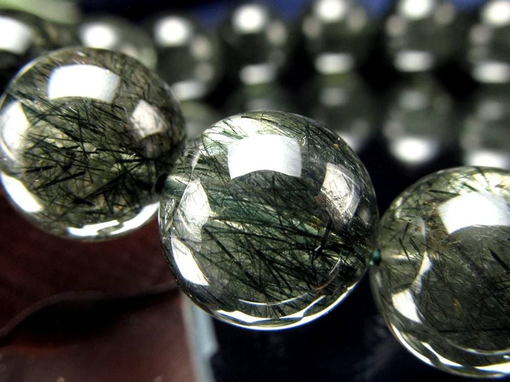 グリーンルチルクォーツ ブレスレット ルチル 天然石 パワーストーン