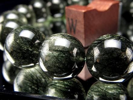 グリーンルチルクォーツ ブレスレット ルチル 天然石 パワーストーン