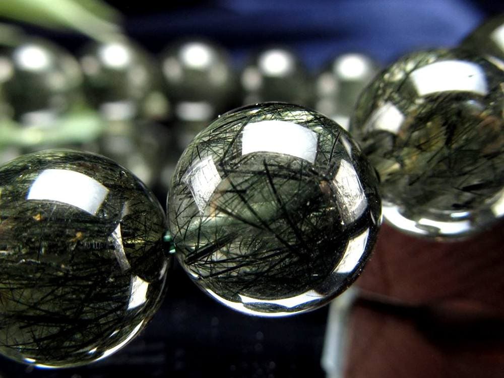 グリーンルチルクォーツ ブレスレット ルチル 天然石 パワーストーン