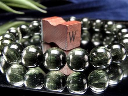 グリーンルチルクォーツ ブレスレット ルチル 天然石 パワーストーン