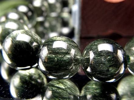 グリーンルチルクォーツ ブレスレット ルチル 天然石 パワーストーン