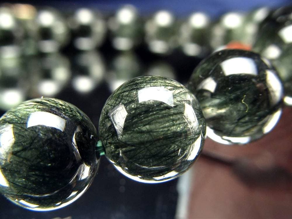 グリーンルチルクォーツ ブレスレット ルチル 天然石 パワーストーン