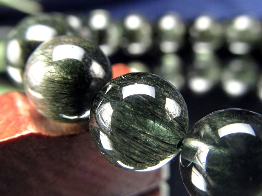 グリーンルチルクォーツ ブレスレット ルチル 天然石 パワーストーン