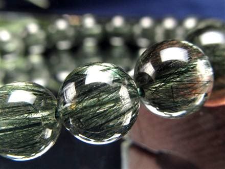 グリーンルチルクォーツ ブレスレット ルチル 天然石 パワーストーン