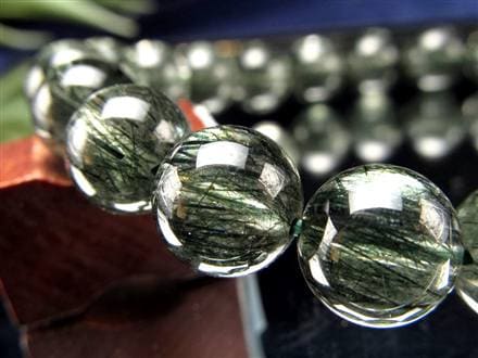 グリーンルチルクォーツ ブレスレット ルチル 天然石 パワーストーン