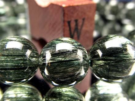 グリーンルチルクォーツ ブレスレット ルチル 天然石 パワーストーン