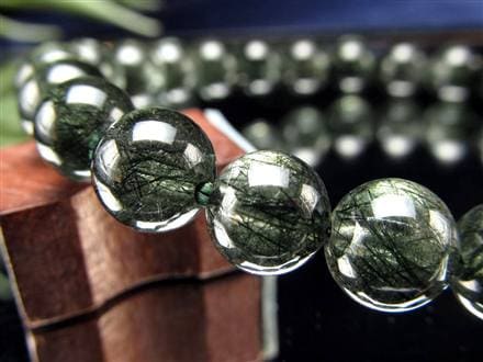 グリーンルチルクォーツ ブレスレット ルチル 天然石 パワーストーン