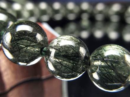 グリーンルチルクォーツ ブレスレット ルチル 天然石 パワーストーン