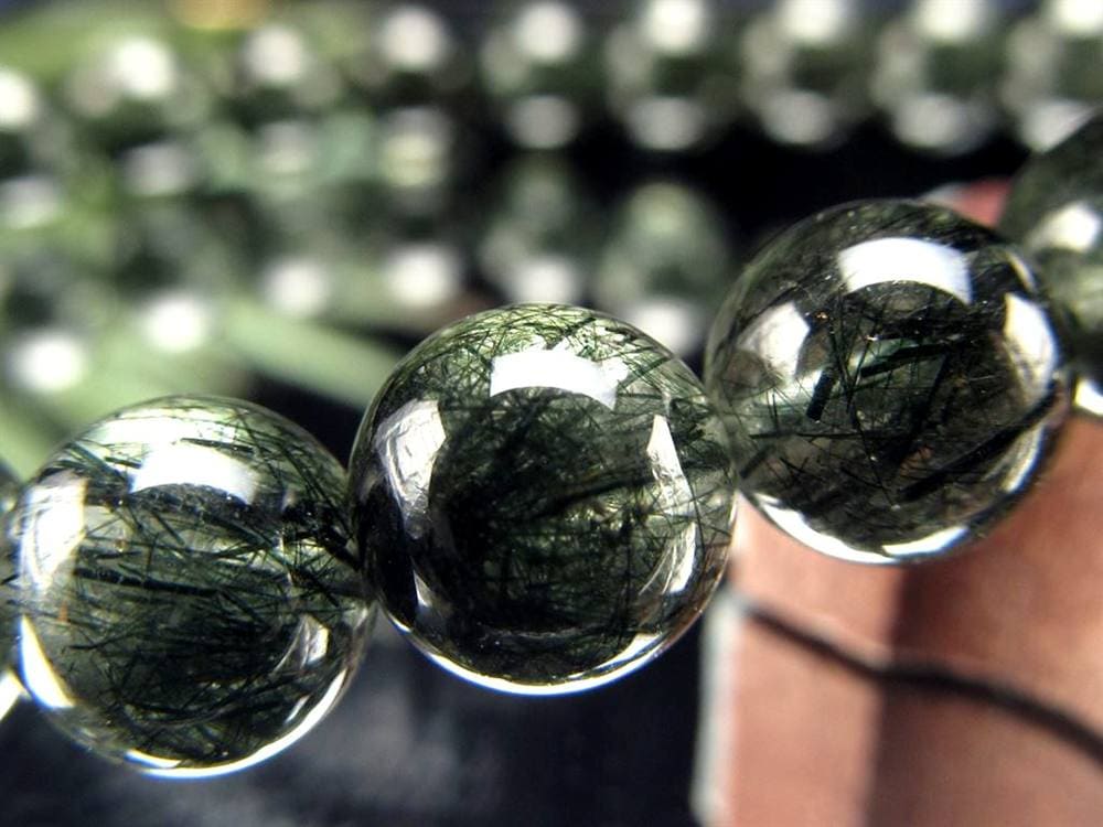 グリーンルチルクォーツ ブレスレット ルチル 天然石 パワーストーン