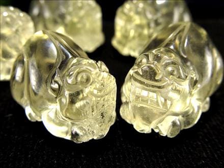 リビアングラス 隕石 貔貅 金運 置物