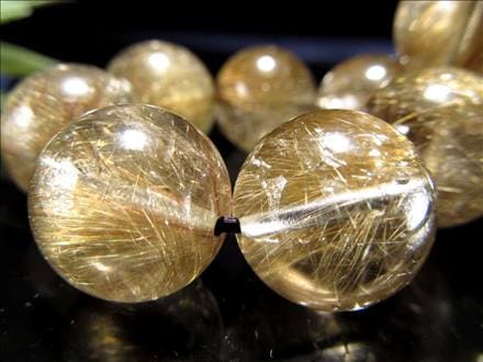 シルバールチル ルチルクォーツ ブレスレット 銀針 天然石