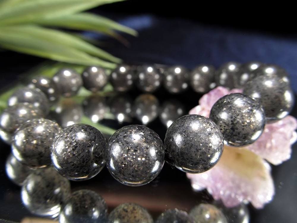 サンストーン ブラック 日長石 ブレスレット アベンチュレッセンス