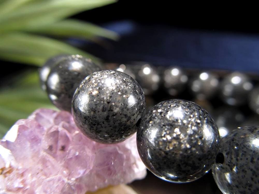 サンストーン ブラック 日長石 ブレスレット アベンチュレッセンス