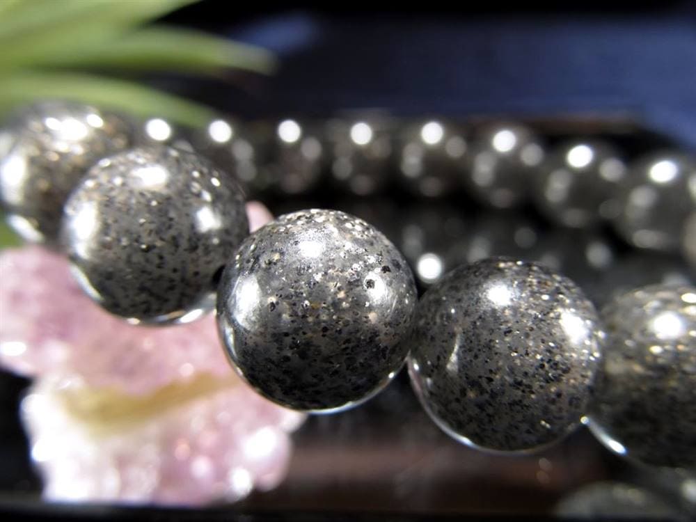 サンストーン ブラック 日長石 ブレスレット アベンチュレッセンス