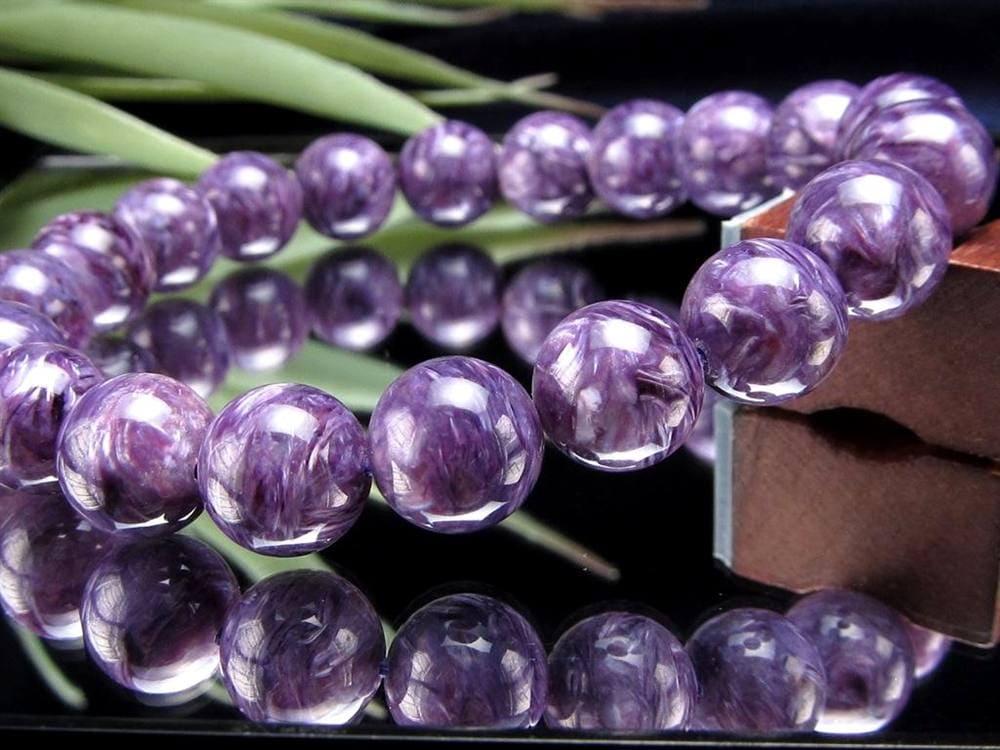 チャロアイト チャロ石 ブレスレット Charoite ロシア産
