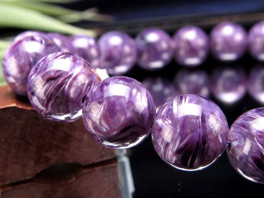 チャロアイト チャロ石 ブレスレット Charoite ロシア産