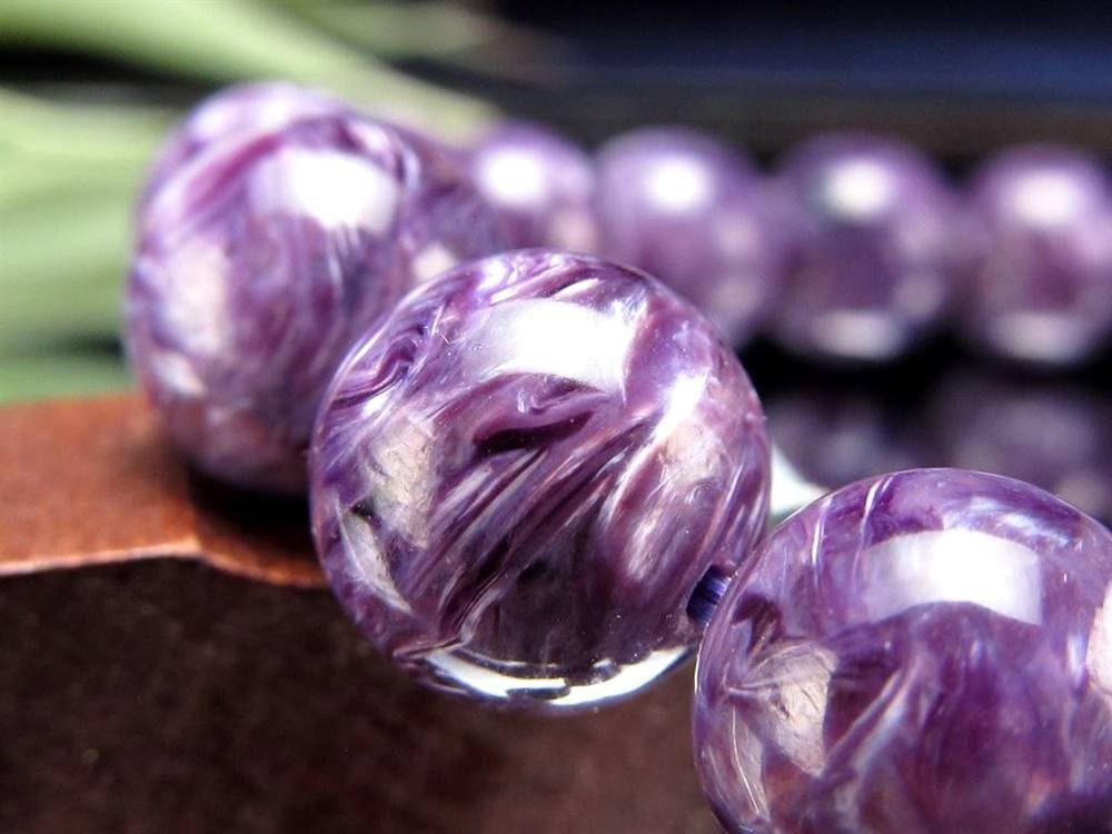 チャロアイト チャロ石 ブレスレット Charoite ロシア産