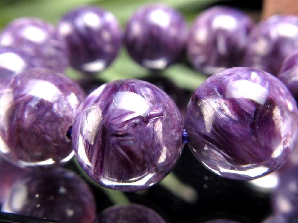 チャロアイト チャロ石 ブレスレット Charoite ロシア産